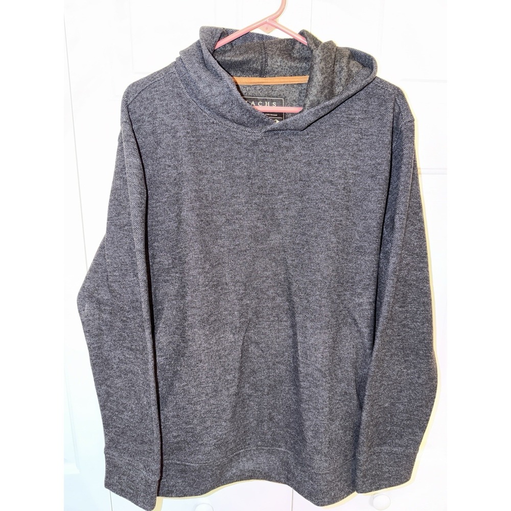 Jachs New York Men's Pockets Heavyweight Hoodie, Gray, Size L